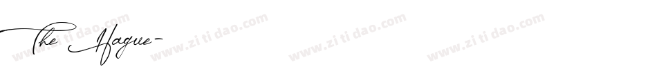 The Hague字体转换